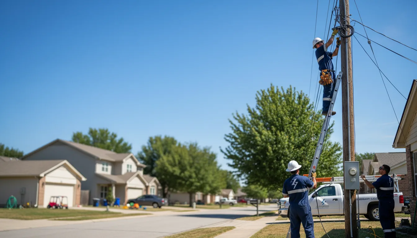 Residential electrician providing installation services in Numidia, PA